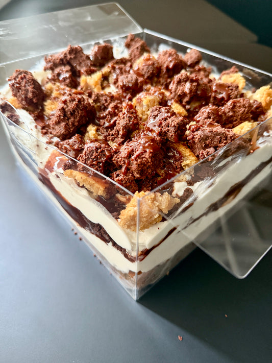 Ice-cream Trifle Cake: Brookie : nondairy